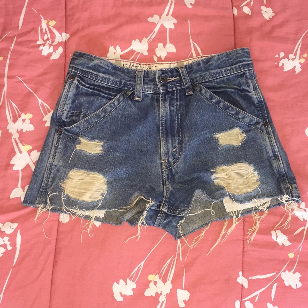 Levi Strauss High Waisted Short Jeans